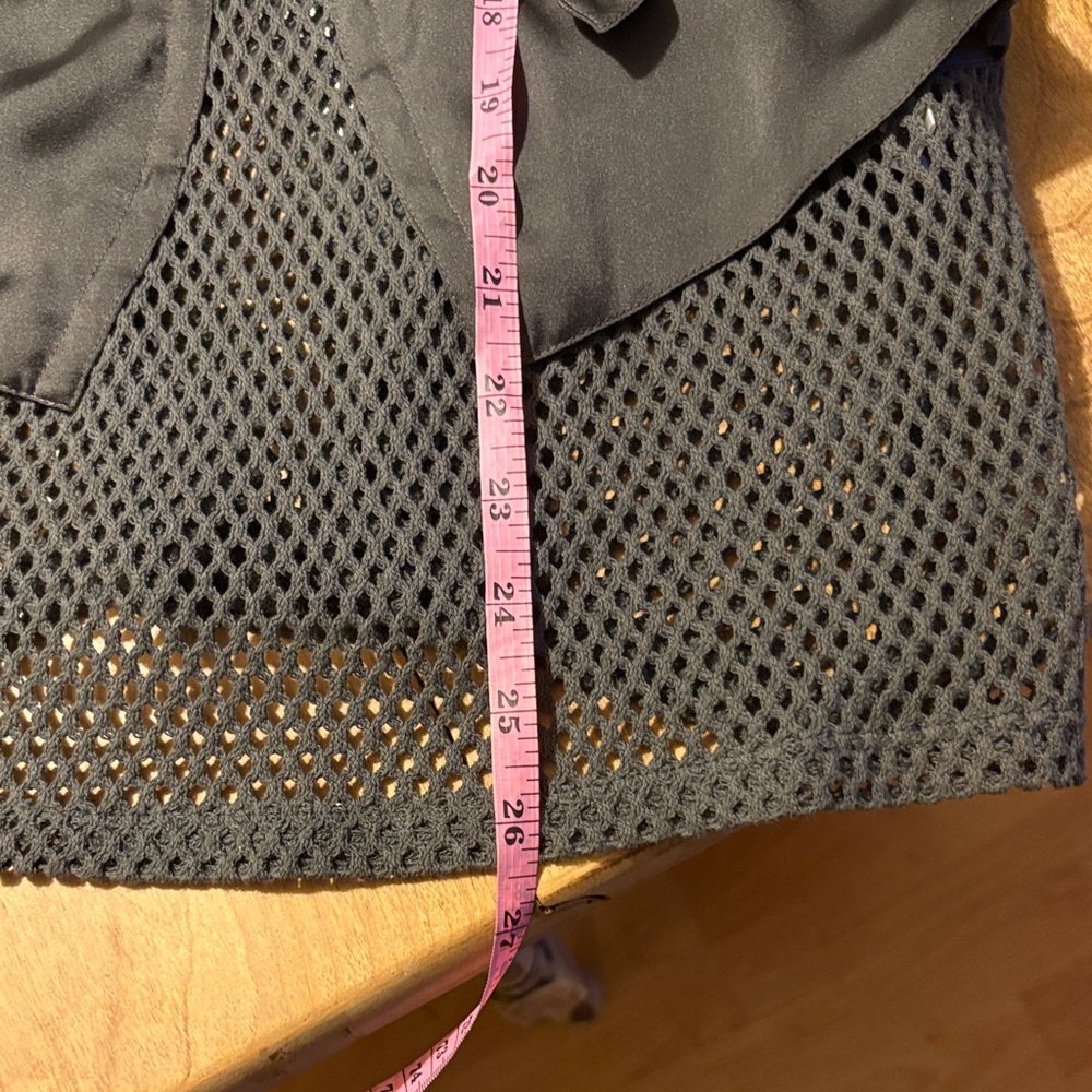 Barbara Bui Olive Mesh Tank with Pockets - Picture 10 of 11